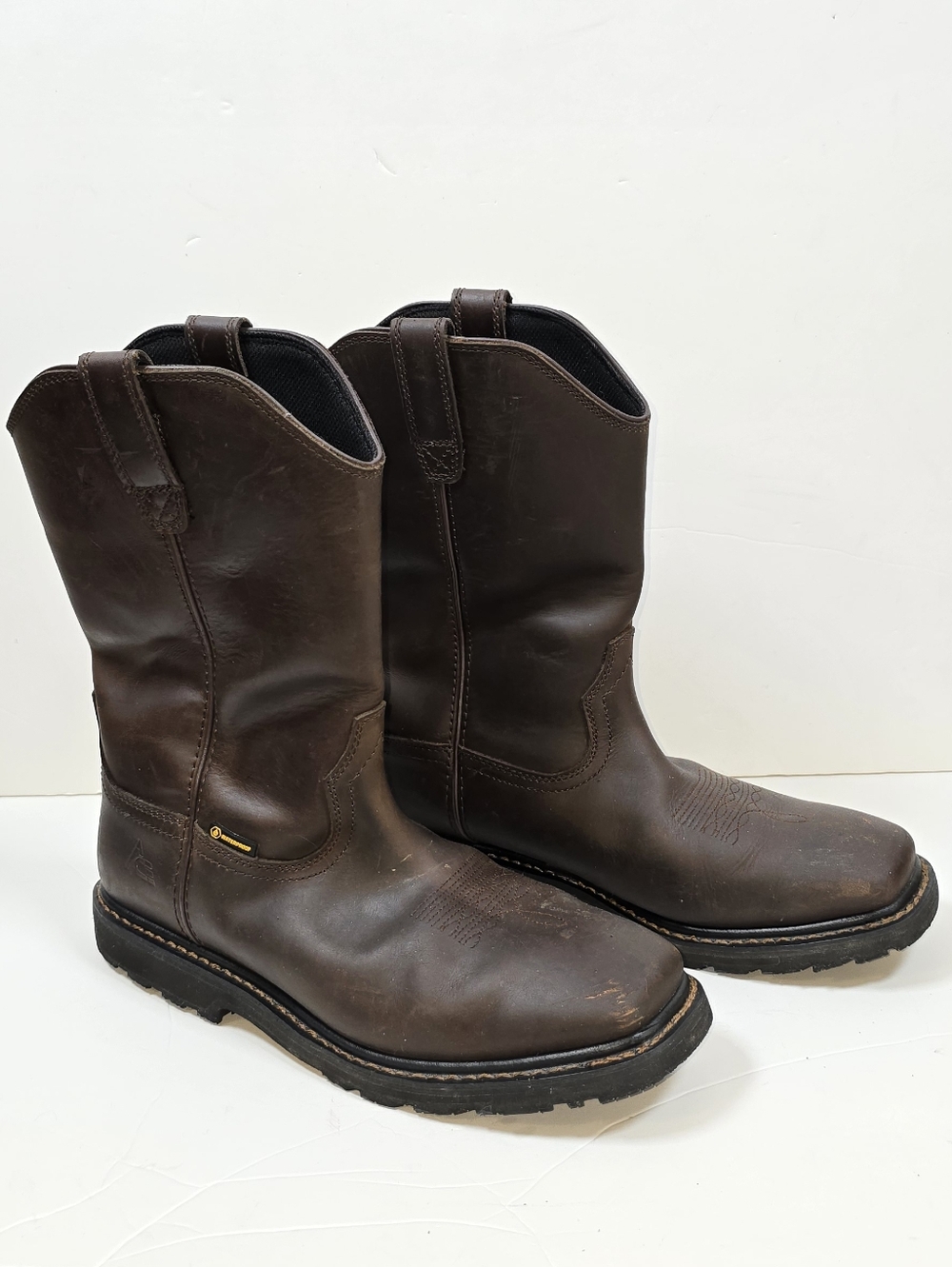 ACE Shoes For Crews Waggoner Men's Waterproof Leather Work Western Boots Sz.12W
